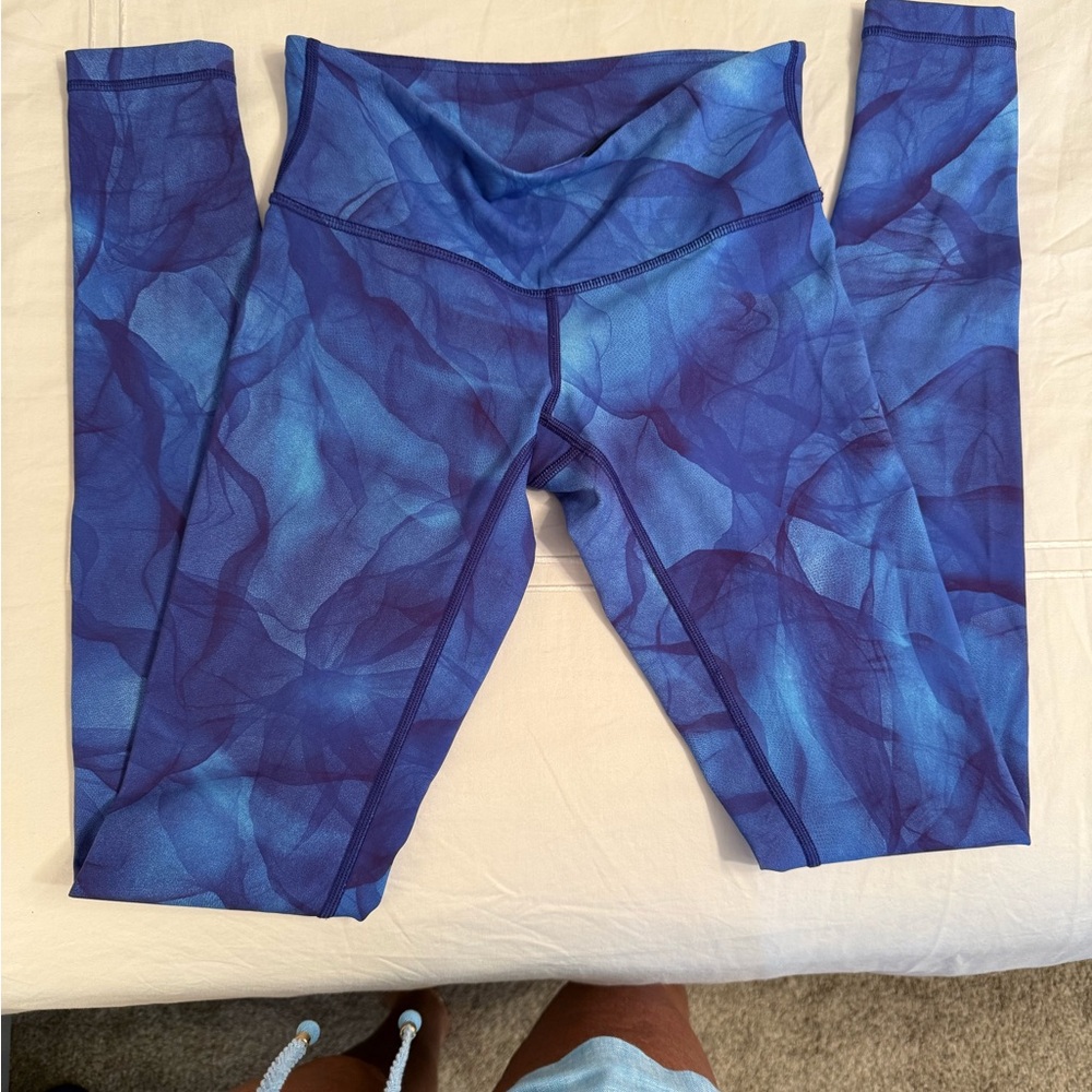 Lululemon Athletica Blue Abstract Leggings